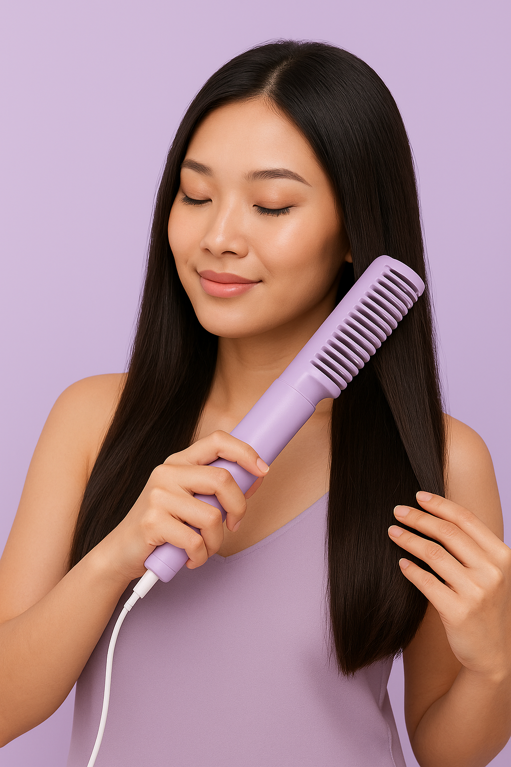 Portable Mini Hair Straightener & Hot Comb