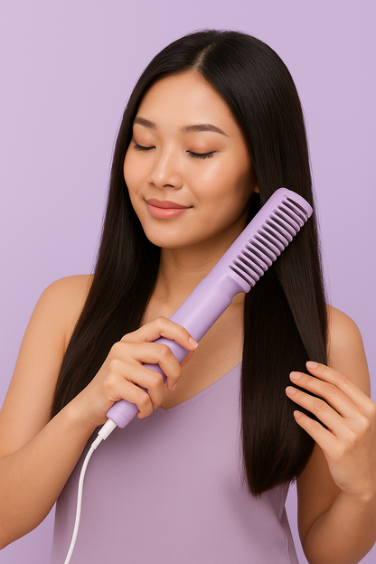 Portable Mini Hair Straightener & Hot Comb