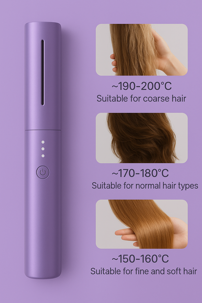 Portable Mini Hair Straightener & Hot Comb