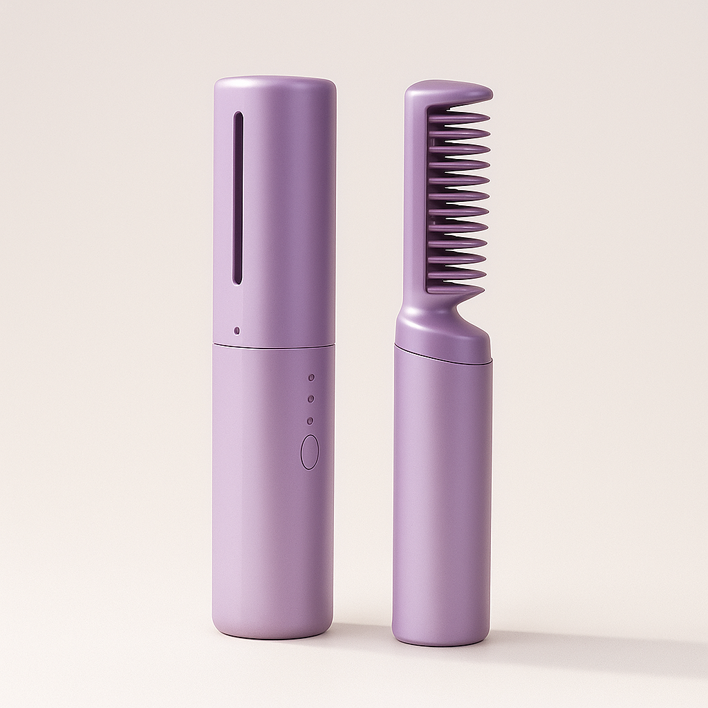 Portable Mini Hair Straightener & Hot Comb